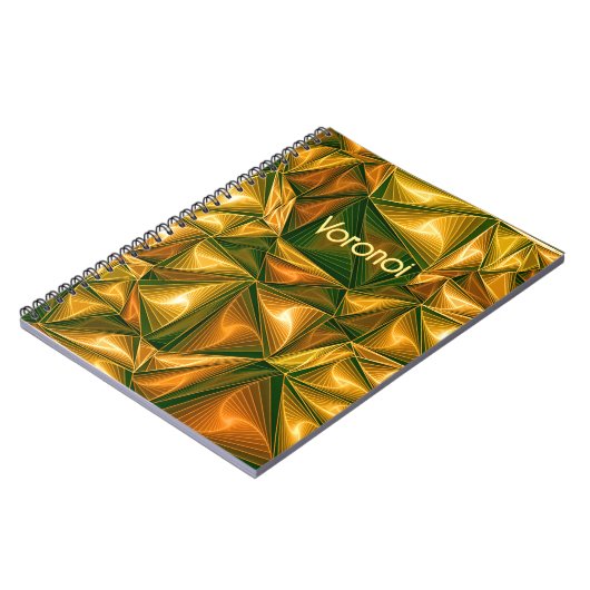 数学ギークのボロノイ三角形パターン ノートブック (左側)