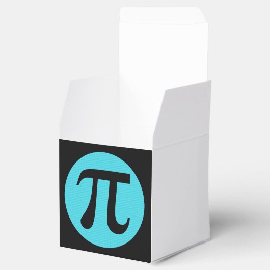 数学ギークのPi記号、黒の青 フェイバーボックス (オープン)