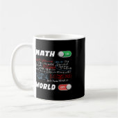 数学ギークパイ日Math On World Off 素晴らし Nerdy コーヒーマグカップ (左)