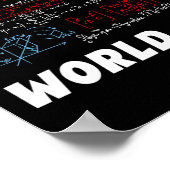 数学ギークパイ日Math On World Off 素晴らし Nerdy ポスター (角)