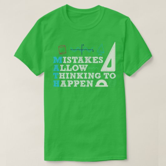 数学ギーク先生おもしろい先生(4) Tシャツ (デザイン正面)