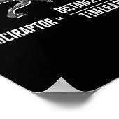 数学ギーク恐竜のVelociraptor方程式V2 ポスター (角)