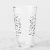 数学ギーク、数学の問題解決パターン タンブラーグラス (左)