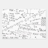 数学ギーク、数学の問題解決パターン ラッピングペーパーシート (正面3)