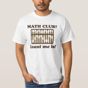 数学クラブの私を数えて下さい Tシャツ