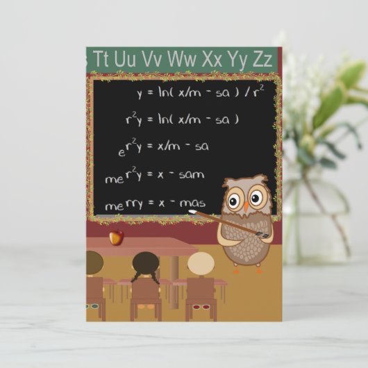 数学クリスマスの願い シーズンカード (スタンド正面)