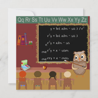 数学クリスマス・ウィッシュ・ハガキ シーズンカード