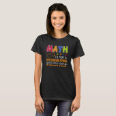 数学クール女子男性へ数学数数学 Tシャツ (正面フル)