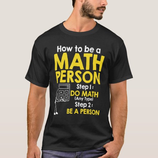 数学グラフィック女性と男性Math Matsuian 1 Tシャツ (正面)