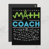 数学コーチ数学チューター ポストカード (正面/裏面)