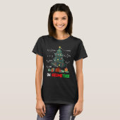 数学サイエンス先生幾何学幾何学クリスマス Tシャツ (正面フル)