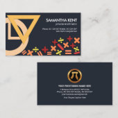 数学シンスタイリッシュボルMotifプライベート教師 名刺 (正面/裏面)