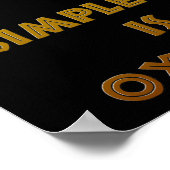 数学シンプルはオキシモロンだ ポスター (角)