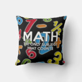 数学ジョーク 唯一数える科目 Funny Math The Only Subject That Co クッション (裏面)
