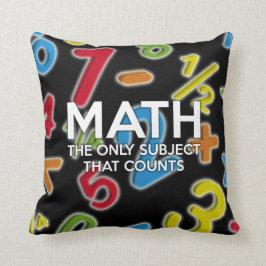 数学ジョーク 唯一数える科目 Funny Math The Only Subject That Co クッション