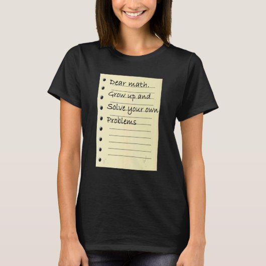 数学スキル問題の解学決C Tシャツ (正面)