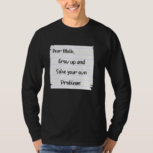 数学スキル問題の解学決C Tシャツ (正面)