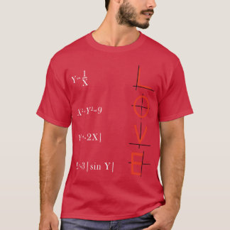 数学ソリューション家族の愛 Tシャツ