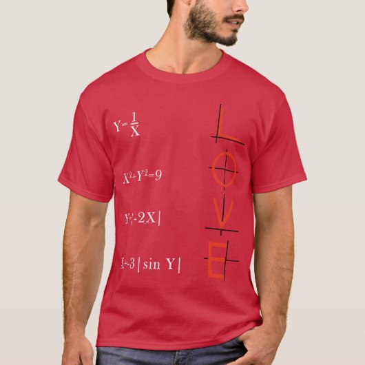 数学ソリューション家族の愛 Tシャツ (正面)