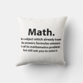 数学タイポグラフィおもしろい数学 クッション (裏面)