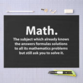 数学タイポグラフィおもしろい数学 薄葉紙 (クラフト)