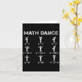 数学ダンス代数関数おもしろい教師シャツ カード (黄色い花)