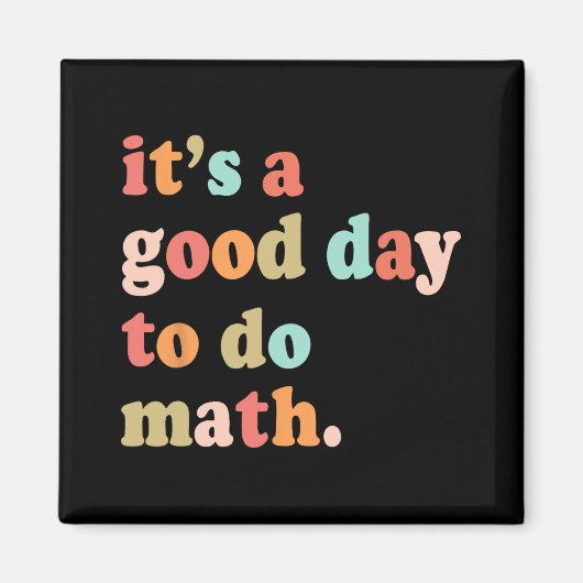 数学テストの日を行うには良い日Math Teacheをテスト マグネット (正面)