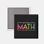 数学テストの日を行うには良い日Math Teacheをテスト マグネット (正面/裏面)