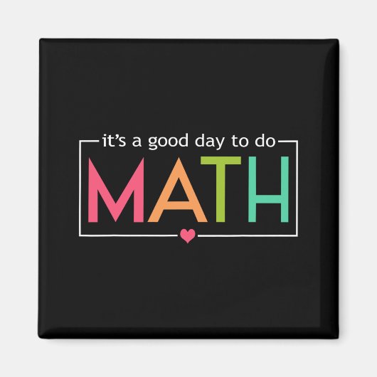 数学テストの日を行うには良い日Math Teacheをテスト マグネット (正面)