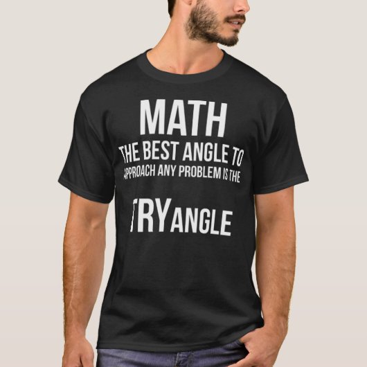 数学トライアルおもしろいギーク牧場 Tシャツ (正面)