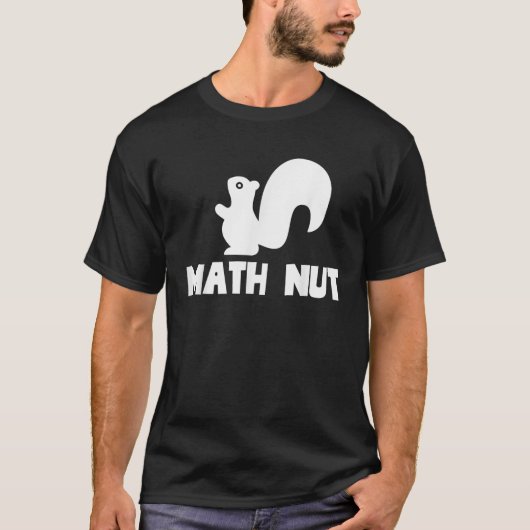 数学ナットおもしろい新学期かわいいプンアニマルスクイ Tシャツ (正面)