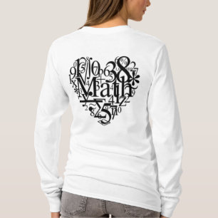数学ハート Tシャツ