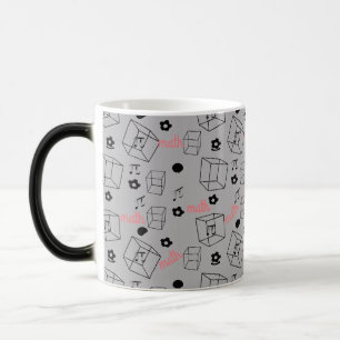 数学パターンのコーヒーマグ モーフィングマグカップ