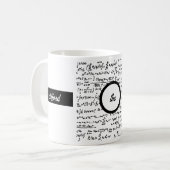 数学パターンマグ コーヒーマグカップ (正面左)