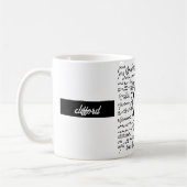 数学パターンマグ コーヒーマグカップ (左)