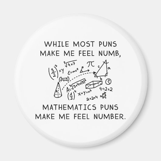 数学パン マグネット (正面)