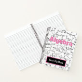 数学パーソナライズされたまたは代数の学校ノート ノートブック (内部)