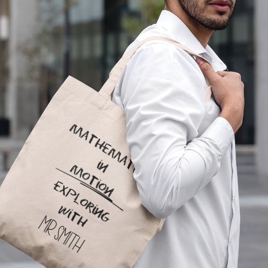 数学パーソナライズされた先生 トートバッグ