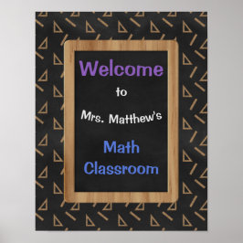 数学パーソナライズされた教室のポスターと追跡者 ポスター