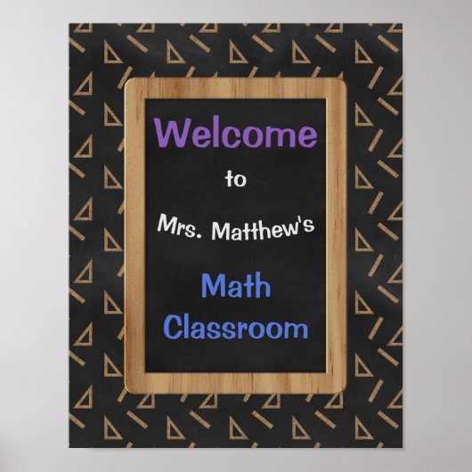 数学パーソナライズされた教室のポスターと追跡者 ポスター (正面)