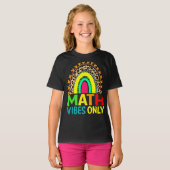 数学ビーブオンリーレインボーレオパード新学期 Tシャツ (正面フル)