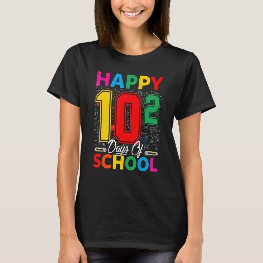 数学フォーミュラ数学の愛好家100学校の日100日 Tシャツ (正面)