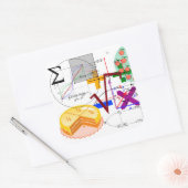 数学フォーミュラ物理スクール スクエアシール (封筒)