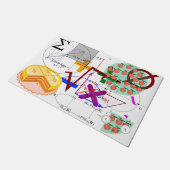 数学フォーミュラ物理スクール ドアマット (アングル)