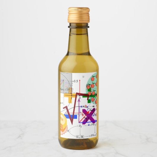 数学フォーミュラ物理スクール ワインラベル (正面)