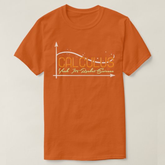 数学プン微積分うんそのロケット科学 Tシャツ (デザイン正面)
