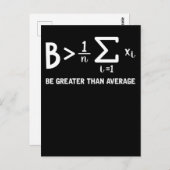 数学プン数学者は平均素晴らしよりも多い ポストカード (正面/裏面)