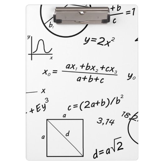 数学ホワイトボード クリップボード (正面)