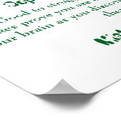 数学マインドセットのポスター – 間違いが良い ポスター (角)