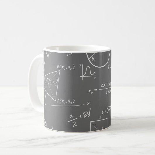 数学マグ コーヒーマグカップ (正面左)